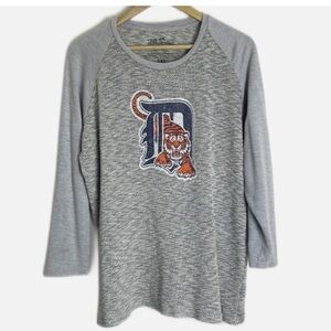 Majestic Detroit Tigers MLB cotton 3/4 sleeve shirt 2X